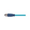 Connecteur femelle M12, 4 pol., codage D IP67, 4A, blindé